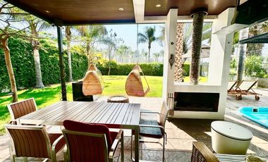 Casa en venta en villas del mesón de 1 piso y vista a club de golf