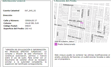 casa en venta en calle Cereales 27, Valle del Sur, Iztapalapa, 09819 Ciudad de México, CDMX