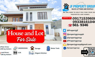 House and Lot for Sale -Elegant and Modern Style - Sea View, Mountain View, and Overlooking View
