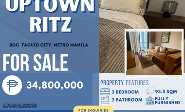 Clean Title Executive Two Bedroom for SALE in Uptown Ritz 🏢✨
