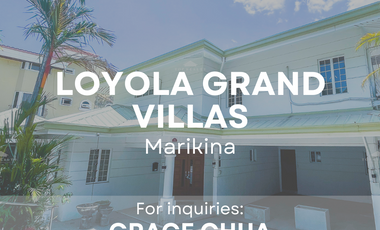 4 Bedroom House and Lot For Sale in Loyola Grand Villas, Marikina