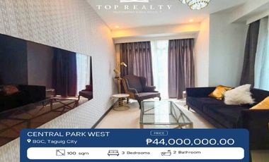 3 Bedroom 3BR Condo for Sale  Unit in Central Park West