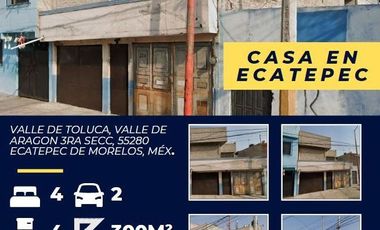 REMATE DE CASA EN EXCELENTES CONDICIONES UBICADO EN ECATEPEC EDO. MEX.