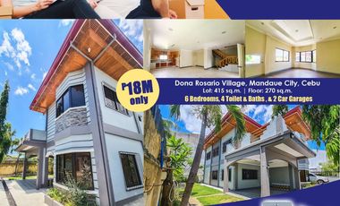 For Sale Newly Renovated 6 Bedroom 2 Storey Single Detached House in Mandaue, Cebu City