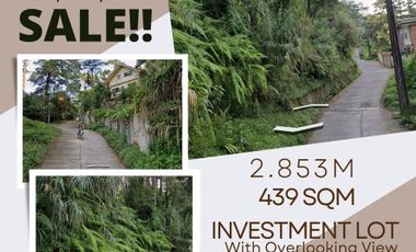 439 sqm Residential Lot with OVERLOOKING View NEAR Baguio City (Tuba, Benguet)
