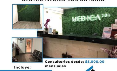 Renta de Consultorios en Centro Médico San Antonio