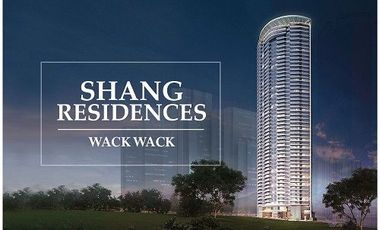 Shang Residences Wack Wack 1 Bedroom for sale in front of Wack Wack Golf & Country Club - Near Greenhills