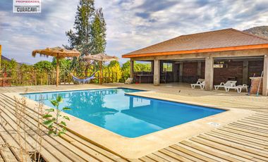 🏠León Propiedades vende o arrienda hermosa parcela con casa en sector Cuyuncavi, Curacaví🏠