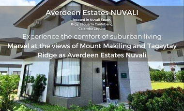 House and Lot For Sale in Nuvali Laguna near Tagaytay
