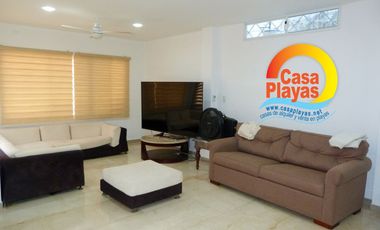 Casa Grande y Nueva de Venta en Playas, Barrio Las Brisas, Calle Asfaltada