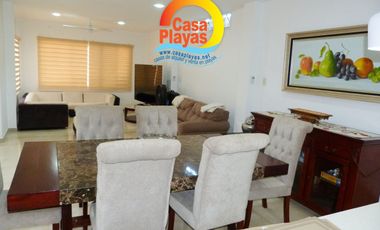 Casa Grande y Nueva de Venta en Playas, Barrio Las Brisas, Calle Asfaltada