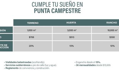 TERRENOS EN PREVENTA EN PUNTA CAMPESTRE, ATEMAJAC DE BRIZUELA