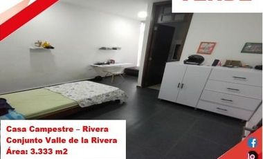 VENDE ESPECTACULAR CASA CAMPESTRE 1PISO EN RIVERA (HUILA-COL)