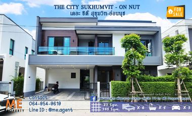 🎉𝐒𝐚𝐥𝐞 𝐅𝐨𝐫 𝐒𝐢𝐧𝐠𝐥𝐞 𝐇𝐨𝐮𝐬𝐞,🎉 The City Sukhumvit - On Nut, 83 sqwa., beautifully decorated, Pattanakarn, call 064-954----- (BO20-83)