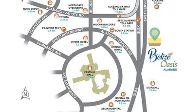 2 bedroom condo for sale in Belize Oasis, Alabang, Muntinlupa