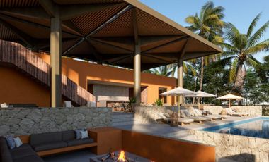 Condominio con Club de playa frente al mar, Alberca, gym y Salón de eventos, en  Costa mujeres,  Cancun.