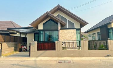 Single-storey second-hand detached house for sale, Saenmanee Nature Village, Phan Thong, Chonburi