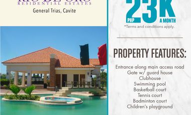 Reo de Oro House and Lot for Sale at General Trias , Cavite