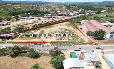 VENDO / ALQUILO TERRENO 1.0 HA EN VIA DE EVITAMIENTO, TARAPOTO - PERÚ