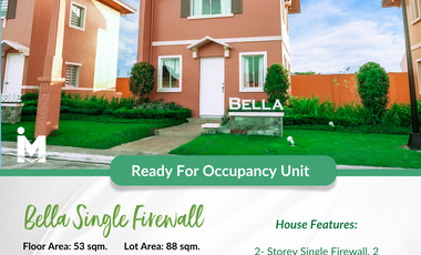 BELLA READY FOR OCCUPANCY UNIT WITH 2BR FOR SALE IN ILOILO CITY