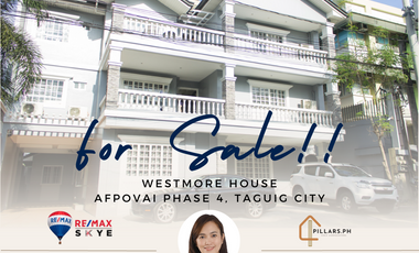 Staff House FOR SALE!! Westmore House in AFPOVAI Phase 4, Taguig City