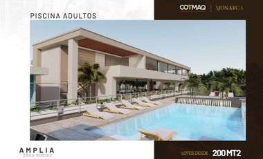 Lotes en venta | conjunto cerrado monarca | sector bocono | 200 metros cuadrados.