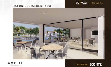 Lotes en venta | conjunto cerrado monarca | sector bocono | 200 metros cuadrados.