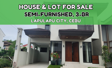 House & Lot For Sale in Mactan, Lapu-Lapu City, Cebu- 3 Bedrooms