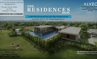 Pre Selling High End Prime Residential Lot For Sale in Cavite Evo City by Ayala at Kawit Cavite near Solaire, Mall of Asia, Marina Bay, NAIA, Sangley Airport, Cavitex