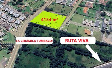 EXCELENTE TERRENO DE VENTA EN LA CERÁMICA TUMBACO PARA PROYECTO!!