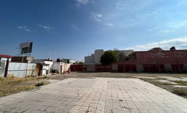 Venta Terreno en el Centro de Aguascalientes  Sobre Av. López Mateos muy cerca de Jardin San Marcos Excelente Ubicación