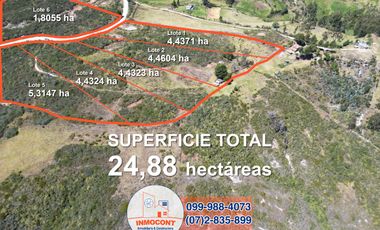 De oportunidad 24 hectáreas de terreno en venta, Sector Morasloma T388