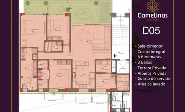 DEPARTAMENTO DE LUJO DENTRO DEL CARMEN EN ATLIXCO - 3 RECAMARAS