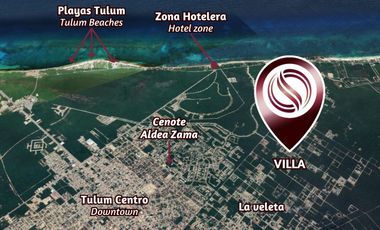 Casa con alberca, jacuzzi, terraza, paneles solares, en venta Tulum.