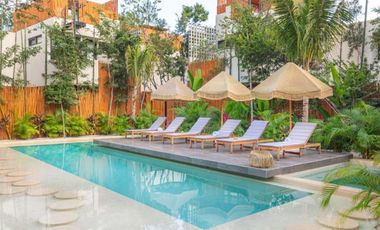 Casa con alberca, jacuzzi, terraza, paneles solares, en venta Tulum.