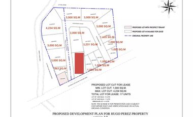 Lot For Lease in Trece Martires Cavite. 1,000 sqm. Open For Sub Leasing
