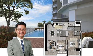 Corner 2 bed with balcony 97 sqm by Megaworld Corporation in Fort Bonifacio BGC Taguig City