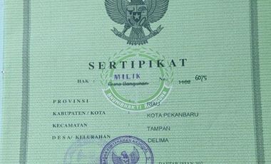 Dijual Rumah di Pekanbaru Dekat Mall SKA Pekanbaru, Universitas Riau