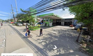 Commercial Lot for sale in Maribago, Mactan with improveemts & gasoline station