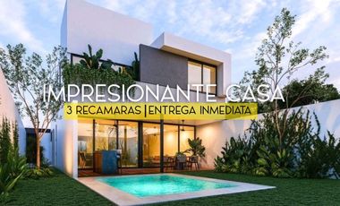 Casa en venta en Merida ZONA NORTE CASA CON PISCINA 3 recamaras