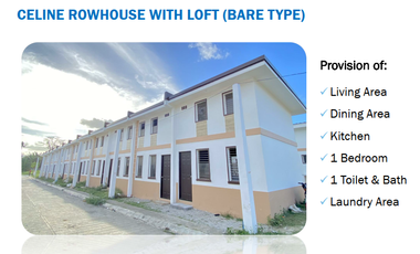 For as low as P3,019 monthly for Pagibig Financing, Ready For Occupancy Lofted Rowhouse @ Sta. Monica Homes Near Sta. Monica Elem. School
