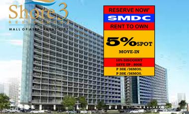 RENT TO OWN Condo in Pasay City ,Mall Of Asia at Shore 3 Residences near in NAIA Ai