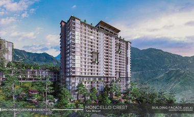 STUDIO UNIT 41.5SQM CONDOTEL LEISURE INVESTMENT RENT TO OWN IN BENGUET NEAR BURNHAM PARK MONCELLO CREST DMCI