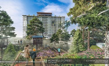 STUDIO UNIT 41.5SQM CONDOTEL LEISURE INVESTMENT RENT TO OWN IN BENGUET NEAR BURNHAM PARK MONCELLO CREST DMCI