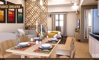 Pre-Selling On Going Construction Studio Deluxe for Sale at Balai Residneces, Mactan, Cebu