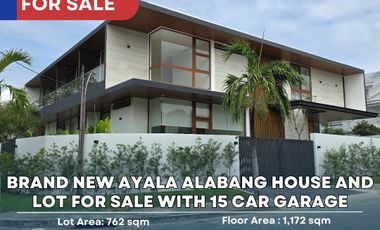 Brand New Ayala Alabang House and Lot for Sale with 15 Car Garage