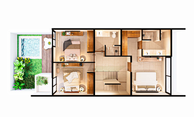 Casa tipo Town House en venta  con alberca privada y terraza