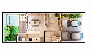 Casa tipo Town House en venta  con alberca privada y terraza