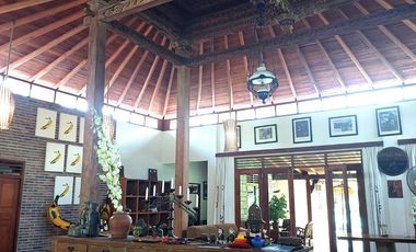 Villa Joglo Tropis dengan Kolam Renang dekat Jalan Palagan