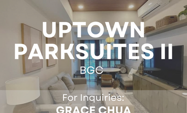 For Sale: 2 Bedroom Unit in Uptown Parksuites, BGC, Taguig